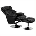 thumbnail image 5 of Flash Furniture Fauteuil Inclinable et Ottoman Transitionnels, Noir, 5 of 5