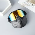 thumbnail image 4 of Snow Mask with Goggles, Windproof, Anti-Fog UV Protection, Adjustable, for Winter Skiing Outdoor, Comfortable Breathable, 4 of 4