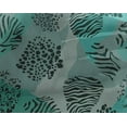 thumbnail image 4 of oneOone Georgette Viscose Turquoise Blue Fabric Skins Animal Craft Projects Decor Fabric Printed By The Yard 42 Inch Wide, 4 of 4