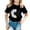 0-Black1440, variant on Tiijoy Girls Short Sleeve T Shirt Sunflower Print Crewneck T-Shirt Summer Tee, Sizes 18-24 Months