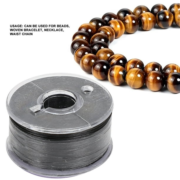 Acheter Fil élastique noir, fil de perles pour bricolage, cordon de perles pour  Bracelet, fabrication de bijoux artisanaux