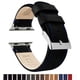 thumbnail image 2 of Correa de reloj BARTON de piel negra y costuras azules para Apple, 2 of 7