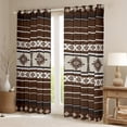 thumbnail image 2 of Castle Fairy Hippie Aztec Black Out Curtains,Tribal Style Curtains Pack of 2 (42x63 Each),Southwestern Theme Bedroom Curtains,Lightweight Bohemian Room Decor, 2 of 6
