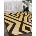 thumbnail image 2 of Ahgly Company Indoor Round Patterned Bakers Brown Area Rugs, 6' Round, 2 of 6