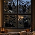 thumbnail image 6 of Halloween Cat Window Clings, Reusable Static Decals with Bats and Pumpkin Motifs for Glass Doors, Windows, Mirrors, Storefronts and Party Display Decor, 6 of 7