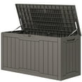 thumbnail image 6 of Uforic Outdoor 80 Gallon Resin Deck Box, Waterproof & Lockable,Light Brown, 6 of 9
