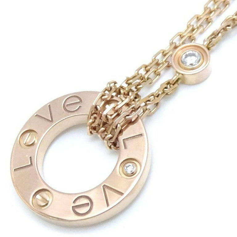 Cartier circle necklace deals