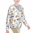 thumbnail image 2 of Cauagu Snake Print Sun Protection Jacket for Teen,Full-Zipper Long Sleeve Sun Shirts with Pockets UV Hoodie Shirts Outdoor Athletic Jacket-Medium, 2 of 7