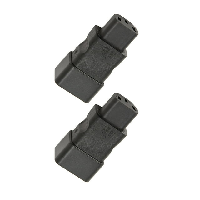 C20 To C13 Plug Power Adapter, 2.5A-16A 250V 4000W IEC320 C20 To IEC320 C13 Power Adapter 2PCS PVC Shell Plug and Play for UPS PDU Server
