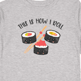 thumbnail image 4 of Inktastic Kawaii How I Roll Sushi Boys or Girls Long Sleeve Toddler T-Shirt, 4 of 5