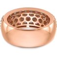 thumbnail image 5 of Solid True Origin Rose Gold 1 1/2 carat Lab Grown Diamond VS/SI D E F and Pink Sapphire Band - Ring Size 7.0, 5 of 8