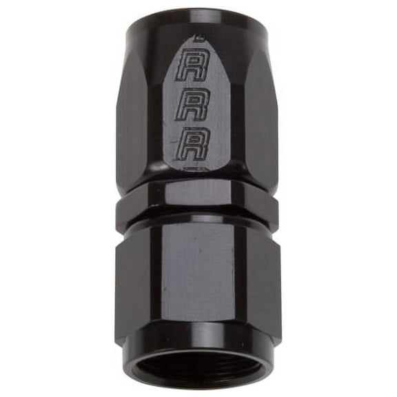 Russell Performance -12 AN Black Straight Full Flow Hose End