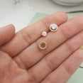 thumbnail image 5 of Dazzlingrock Collection 1.00 Carat (ctw) 14K Round Diamond Halo Stud Earrings with Removable Jackets, Yellow Gold, 5 of 5