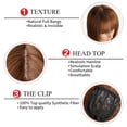 thumbnail image 2 of 14" Hair Topper with Bangs Clip in Top Extensions 200% Density Silk Base Top Hairpieces Straight Crown Wiglet for Thinning  Hair Women, 2 of 6