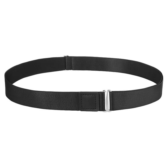 KAKOWELY Shirt Belt Adjustable Shirt Lock Undergarment Belt Anti-wrinkle Tieback for Men and Women Keeping Shirt Tucked in - 2.5CM (Black),43.31"X0.98"X0.2"