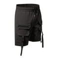 thumbnail image 4 of Pantalones cortos cargo para hombre con cintura elástica: pantalones de trabajo de verano, poliéster, bolsillos espaciosos, tallas S-XXXL para uso deportivo y casual., 4 of 5