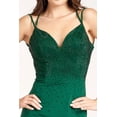 thumbnail image 2 of Women's Elizabeth K Fitted Bodycon Lace Up Rhinestone Gown Gl3036 Red Size 3XL, 2 of 4