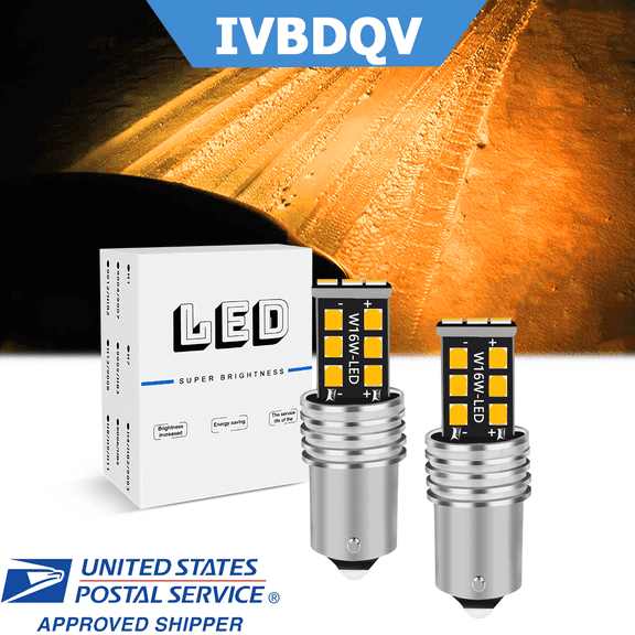 1156 7506 Amber Yellow LED Brake Tail Light Bulbs 2x for Mini Cooper 2009-2019