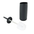 thumbnail image 2 of 4X Toilet Brushes and Holders Toilet Bowl Brush with Holder Black for Bathrooms Modern Toilet Brush with Lid, 2 of 9