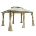 thumbnail image 3 of Outsunny 10'x13' Outdoor 2-Tier Canopy Vented Top Steel Gazebo BBQ Party Tent, 3 of 10