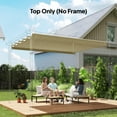 thumbnail image 2 of Outsunny 8.2' x 8.4' Pergola Canopy Top Only, Fit 10' x 10' Frame, Beige, 2 of 10