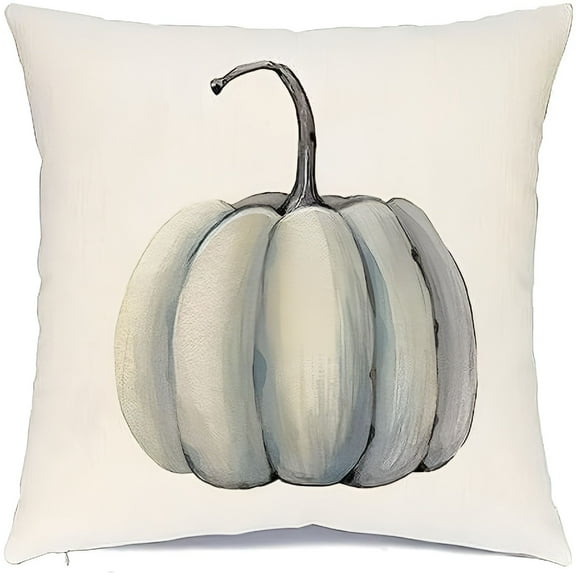 AUQ Fall Decorations Lumbar Pillow Covers 12x20" Aqua Autumn Pumpkin Pillows Decorative Throw Pillows Thanksgiving Harvest Outdoor Pillow Cases Fall Decor Cushion Covers