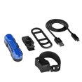 thumbnail image 2 of Advancent Luz trasera delantera recargable USB para bicicleta, de litio, luz LED trasera para bicicleta, luz para casco de ciclismo, Ciclismo Azul Hebilla, 2 of 6