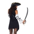 thumbnail image 2 of Leg Avenue Women's Black Sea Pirate Costume, 2 of 5