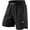 Black, variant on MMA Shorts, No Gi BJJ Shorts for Men for Boxing, UFC, Kickboxing, Grappling, Jiu Jitsu & Cross Training (Black, Large)