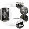 thumbnail image 5 of Ombre Black Marble Texture Shower Curtain Set ，Waterproof Fabric Shower Curtains White Glowing Modern Decor Shower Curtains for Bathroom,Bathroom Decor 36"x72", 5 of 6