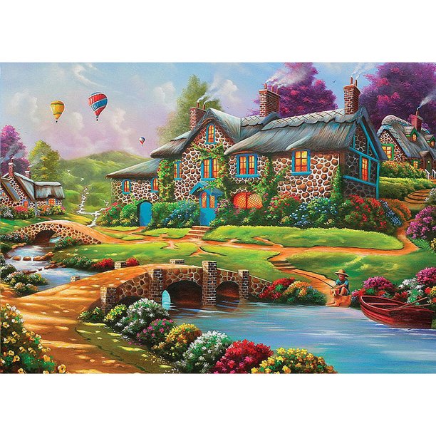 Taladro Pintura Diamante (DF3058) 5D DIY Casa Completa Bordado Mosaico Craft Kit (w661) 30x40cm FLhrweasw Nuevo