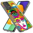 thumbnail image 2 of MUNDAZE Samsung Galaxy Z Fold 4 Shockproof Clear Hybrid Protective Phone Case Neon Rainbow Psychedelic Trippy Hippie Daydream, 2 of 5
