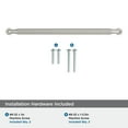 thumbnail image 4 of Amerock Collet 10-1/16 inch (256mm) Center-to-Center Satin Nickel Cabinet Pull, 4 of 6