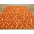 thumbnail image 4 of EORC DM12RT Tapis Kilim Marocain Moderne Réversible en Laine Noué à la Main 5.50 x 8 Pieds, 4 of 5