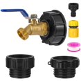 thumbnail image 1 of Kit de adaptador de manguera para contenedor IBC VYH con válvula de latón, 3 tamaños, 1 of 7