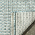 thumbnail image 5 of SAFAVIEH Courtyard Blair Checkered Indoor/Outdoor Runner Rug, Light Blue/Light Grey, 2'3" x 5', 5 of 6