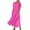 Pink, variant on Summer Dresses for Women 2025, Women's Summer Short Sleeve Solid Color Soft Comfortable Long Dress(Black,L)