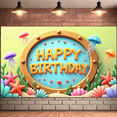 thumbnail image 5 of Marine Theme Birthday Party Banner Decorative Design Banner for Birthday Party Kids Event Celebration, 5 of 9