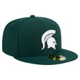 thumbnail image 3 of Men's New Era Green Michigan State Spartans 59FIFTY Fitted Hat, 3 of 6