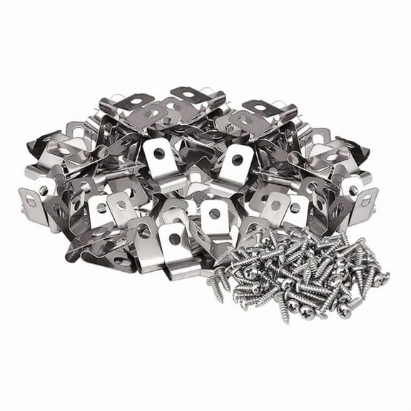 Heavy Duty Wire Clamps for Fencing Projects Rust Proof Aluminum Fence Mounting Clips Convenient Fence Wire Clips