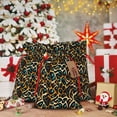 thumbnail image 6 of Naloa Teal Leopard Drawstring Christmas Bags, 3D Xmas Gift Bags, Christmas Wrapping Bags, Xmas Goodie Bags, Treat Pouch Bags, Party Favor Bags-Medium, 6 of 9