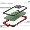 thumbnail image 4 of Decase for iPhone 14 Pro Max Case Waterproof, Compatible with Magsafe Magnetic Protective iPhone 14 Pro Max Case Magnet Shockproof Full Body Clear with Screen Protector,Red, 4 of 12