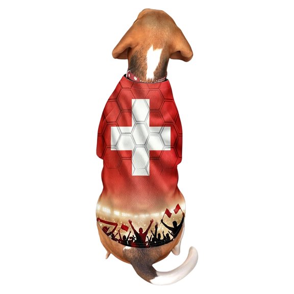 Dog Clothes,Pet Shirt Printed Clothes,Soft Light & Breathable,Soccer Theme Dog Top for Daily Pet Wear,Outdoor Walking Outfit,Pet Party Apparel