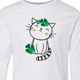thumbnail image 4 of Inktastic St Patricks Day Irish Kitty Cat Long Sleeve Youth T-Shirt, 4 of 5