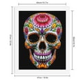 thumbnail image 2 of Paint by Numbers Kit for Adults, Colorful Floral Skull Art Paint by Numbers, Easy Paint by Numbers Kit for Adults Beginner, DIY Adult Paint by Number Kits on Canvas, Home Decor 12x16in, 2 of 7