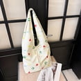 thumbnail image 2 of Bolso de gran capacidad para mujer, nuevo estilo 2025, de tela de nailon, estilo coreano, con lunares, ligero, para llevar al hombro o debajo del brazo., 2 of 5