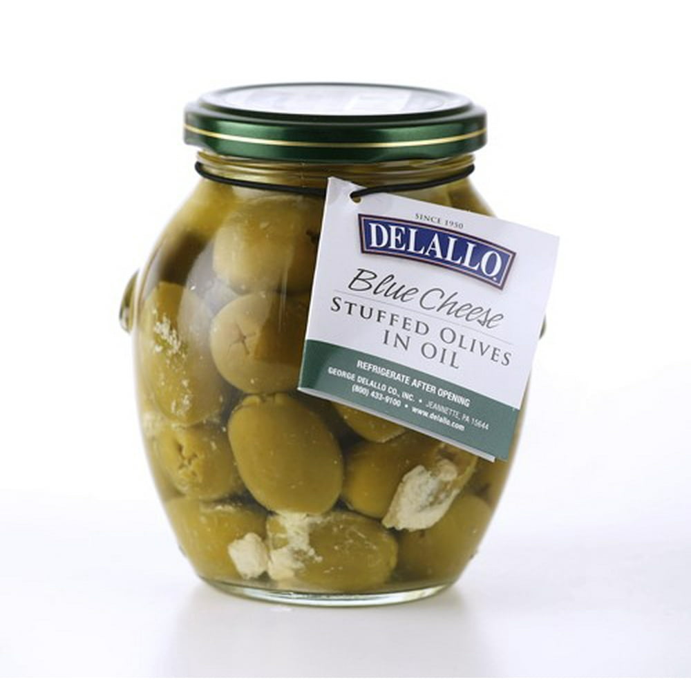 DeLallo Stuffed Olives, Blue Cheese, 13.1 Oz