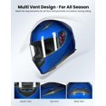 thumbnail image 3 of Casco de moto ILM integral DOT modelo JK313 (S, azul), 3 of 7