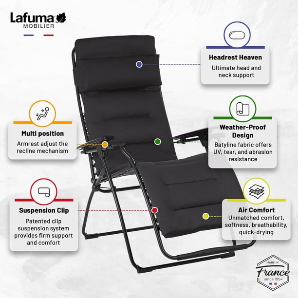 Lafuma, Outdoor Lounge Chair, Futura Air Comfort Zero Gravity