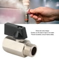 thumbnail image 3 of Gas Valve, Brass Ball Valve Design Gas Valve Straight Gas Key Valve Gas Ball Valve Durable Material Brass Gas Valve For Water Oil Gas And Outdoor Water Pipeline, 3 of 8
